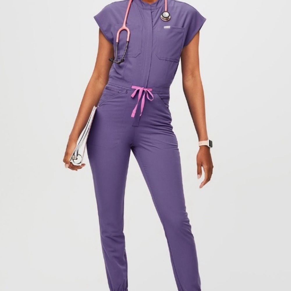 Figs Rafaela Jumpsuit Amethyst Small